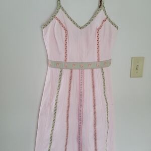 Vintage Y2K Pink Dainty Coquette Dress Sz 7